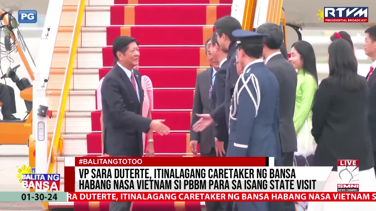 VP Sara, itinalagang caretaker ng bansa habang nasa Vietnam si PBBM para sa isang state visit