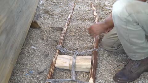 DUGOUT CANOE BUILD - Timelapse, by Outbackmike