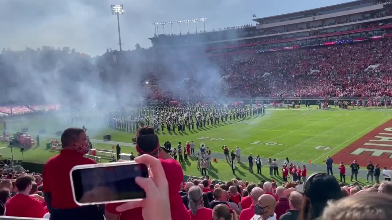 B-2 Stealth Bomber flyover at the 2022 Rose Bowl