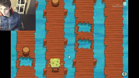 SpongeBob SquarePants Walks Da Plank Video Game Level 3 Walkthrough Gameplay With Live Commentary