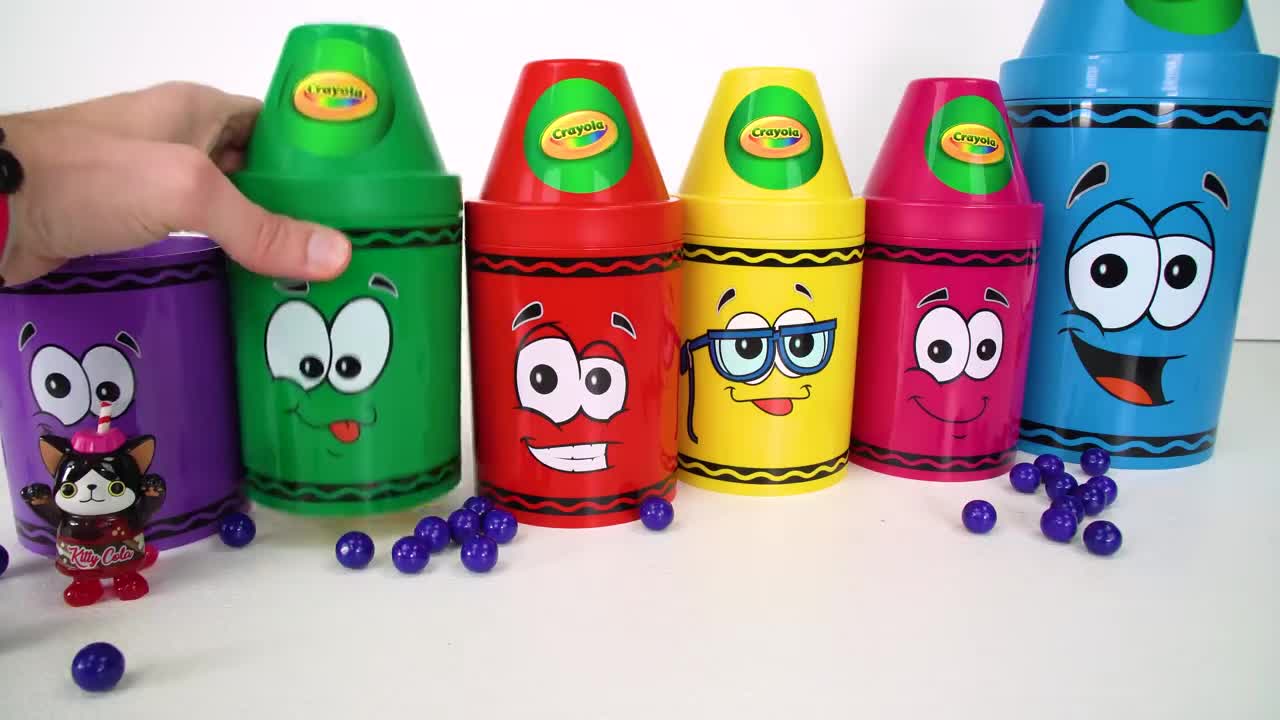 Best Toy Learning Video for Toddlers and Kids Learn Colors with Surprise Crayons!