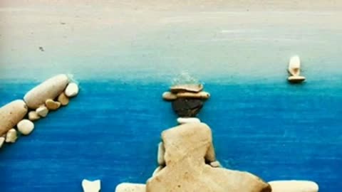 artistic stone art/pebble Craft home 🏠 decor