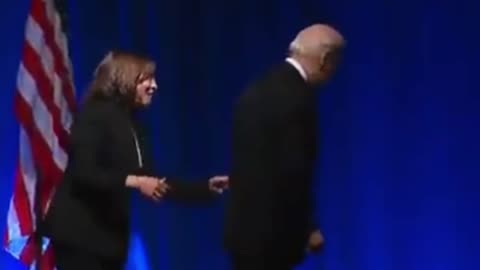 Biden the Fool almost fell of stage