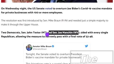 Two Blue Senators Join Republicans In Banning JB's Jab Mandates