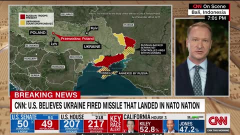 CNN: U.S. BELIEVES UKRAINE FIRED MISSILE THAT LANDED IN NATO NATION