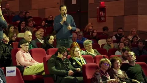 Marius Mioc, conferința „35 de ani de libertate”, Timișoara, 15.12.2024, cinema Timiș