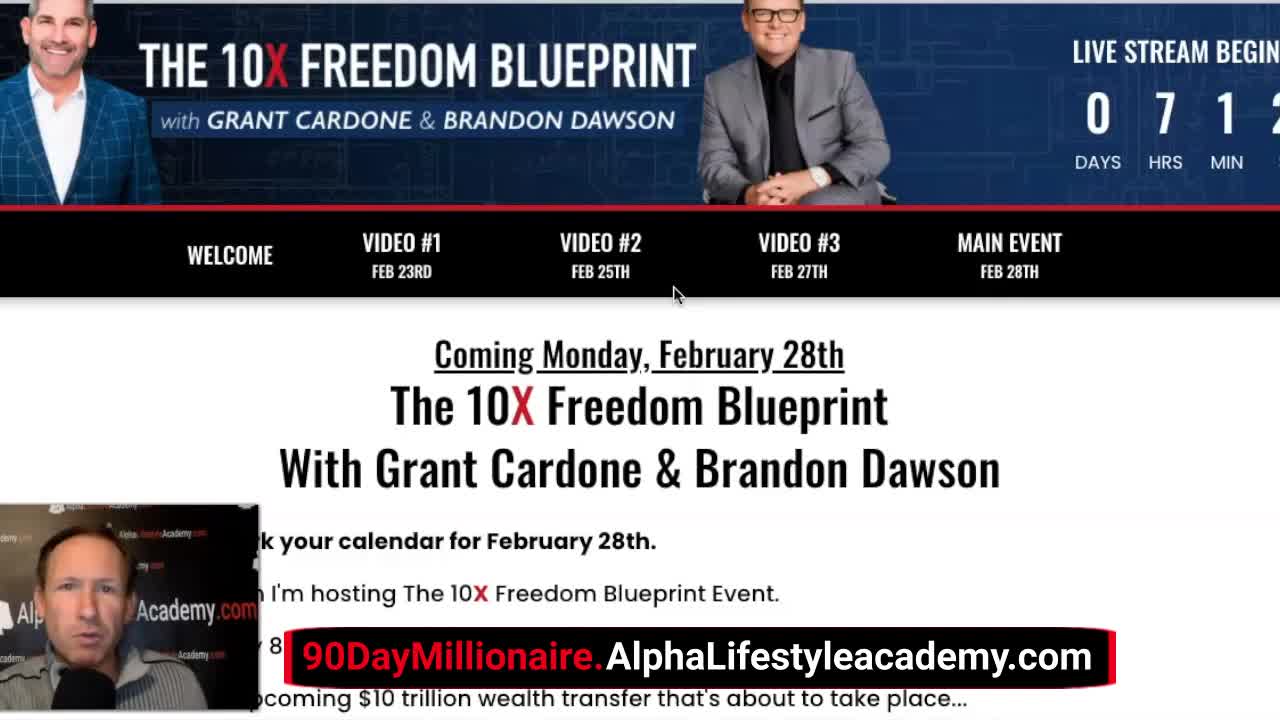 Funnel Hacker: Grant Cardone 10X Freedom Blueprint