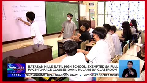 Mga eskwelahang napinsala ng bagyo, lindol, exempted sa fullface-to-face classes