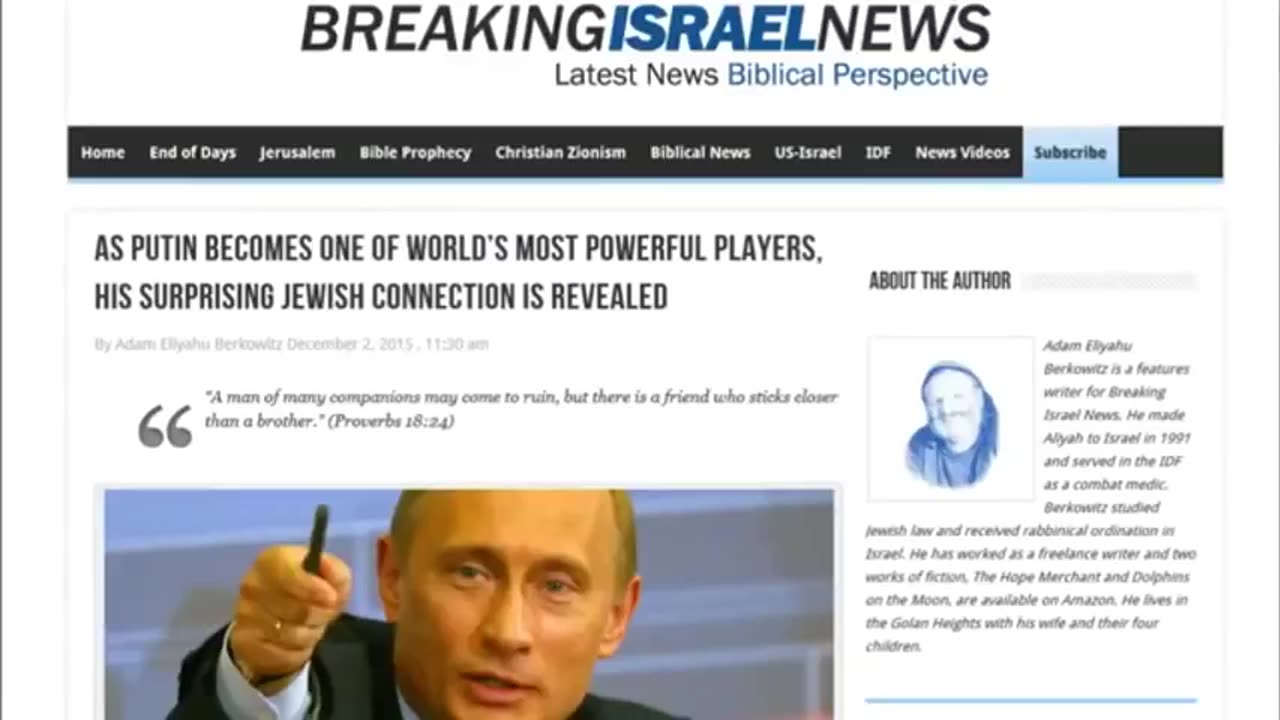 Putin and the Chabad Messianic Death Cult, Khazarian Mafia New World Order