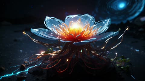 AI-Generated Art: Alien Flowers