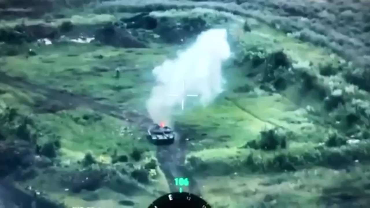 💥 Ukrainian Drone Witnesses Russian T-90M Hit | Ukraine War | Real Combat Footage