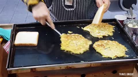 Grandmother's Toast $2 | Korean Street Food