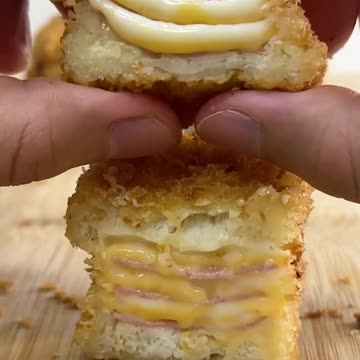 Mini Fried 🍤 Cheese 🧀🧀🍕 Sandwich