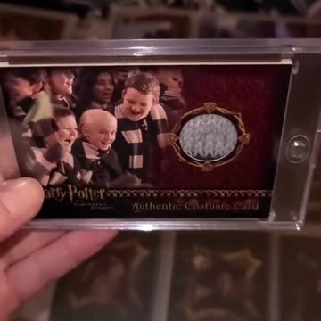 Unveiling Rare Draco Malfoy Costume Card from the First Quidditch Match #harrypotter #dracomalfoy