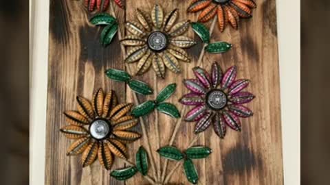 beautiful and artistic old bottle cap ideas