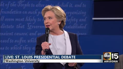 Presidential Debate - DT: Bc you'd be in jail! - Hillary Clinton vs. Donald Trump