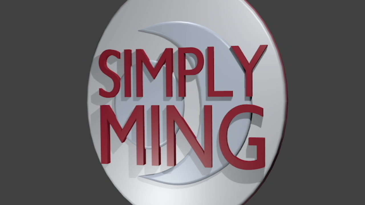 3D Logo of "Simply Ming"