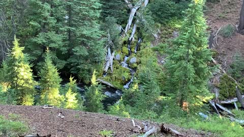 Central Oregon - Glacial Runoff Increases Creek Flow