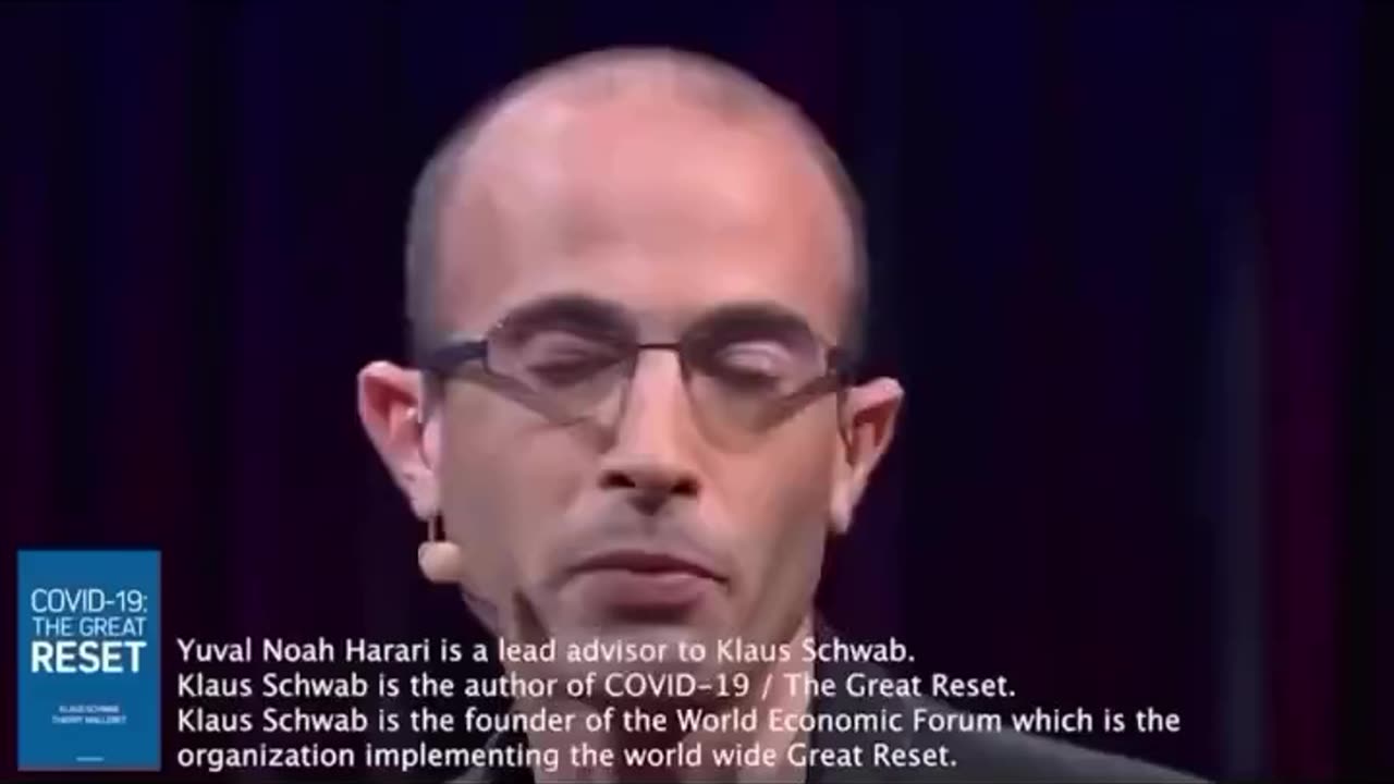 Yuval Noah Harari(lead adviser to Klaus Martin Schwab) Both are criminals who committed treason.