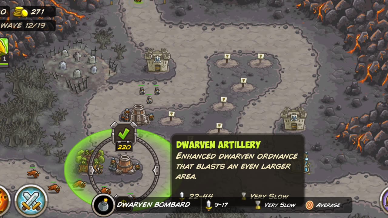 Kingdom rush game play level 10