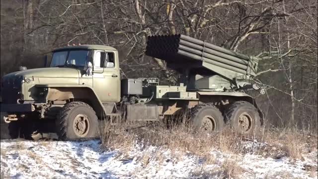 Russia Says It Destroyed Ukrainian Positions Using 'Grad' MLRS