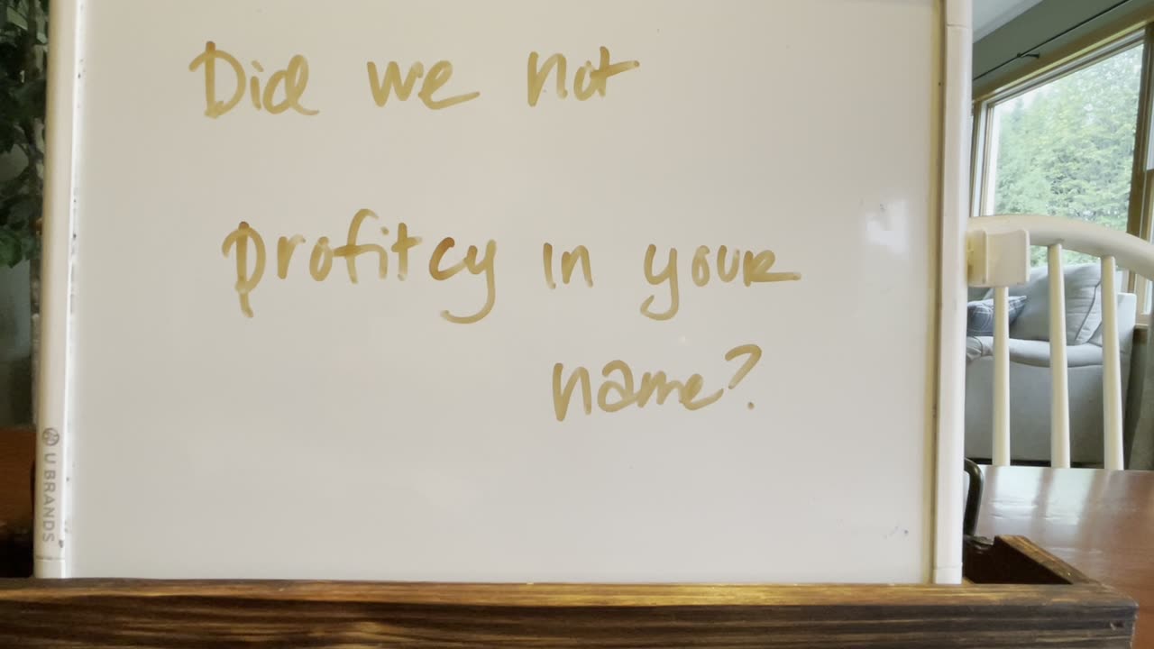 Prophesy or Profit-cy?