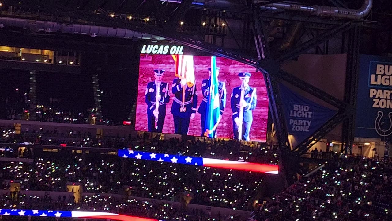 Indy supercross national anthem.