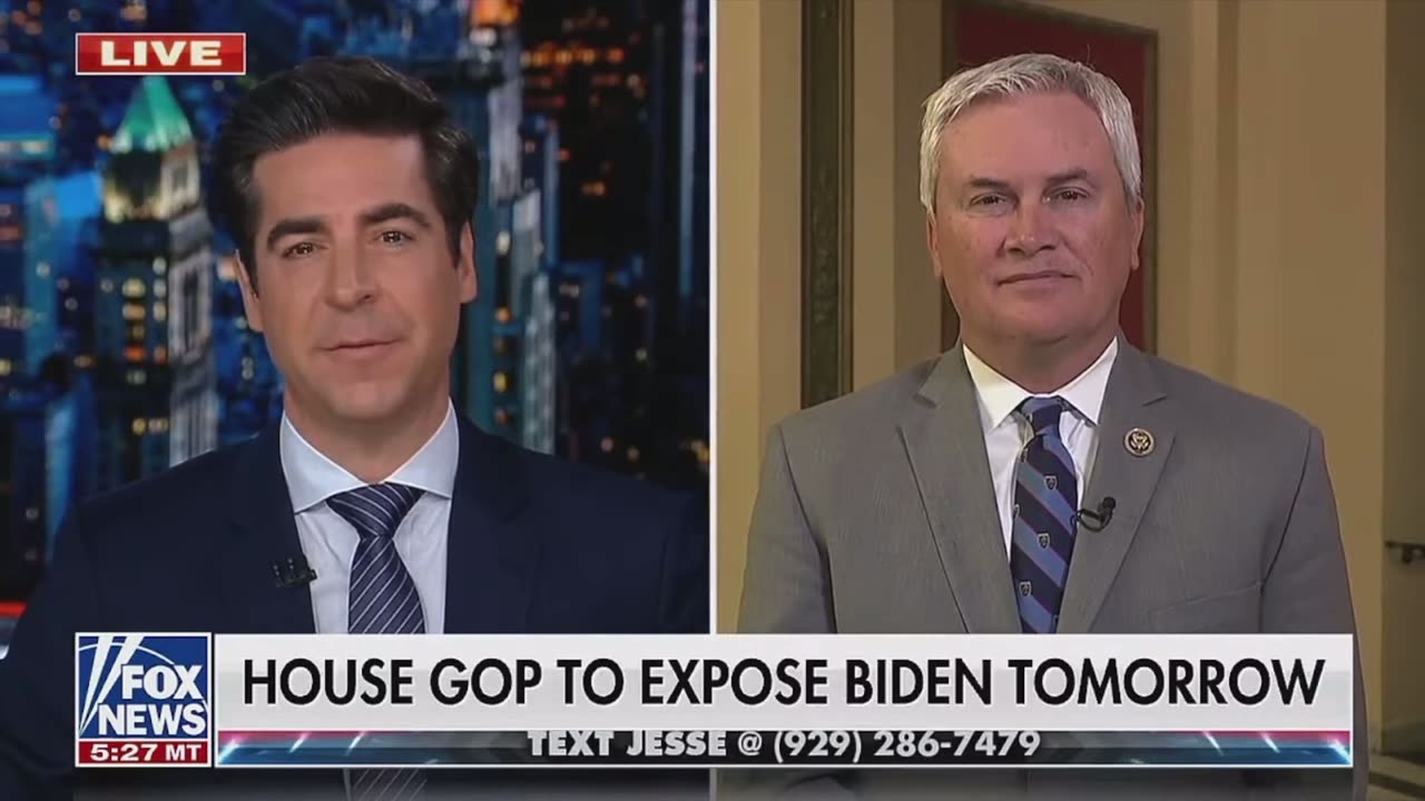 James Comer explains we will be seeing you tomorrow