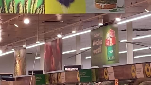 Man Climbs Shelves in Store and Starts Yelling