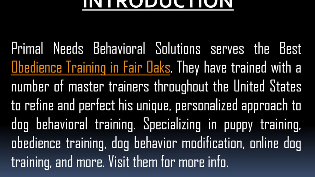 The Best Private Dog Training in Fair Oaks