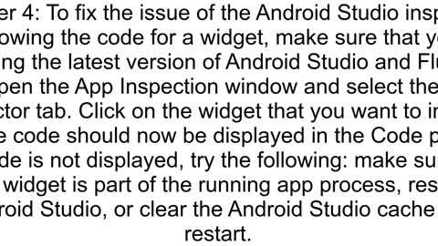 Clicking on a widget with Flutter inspector does not go to the code