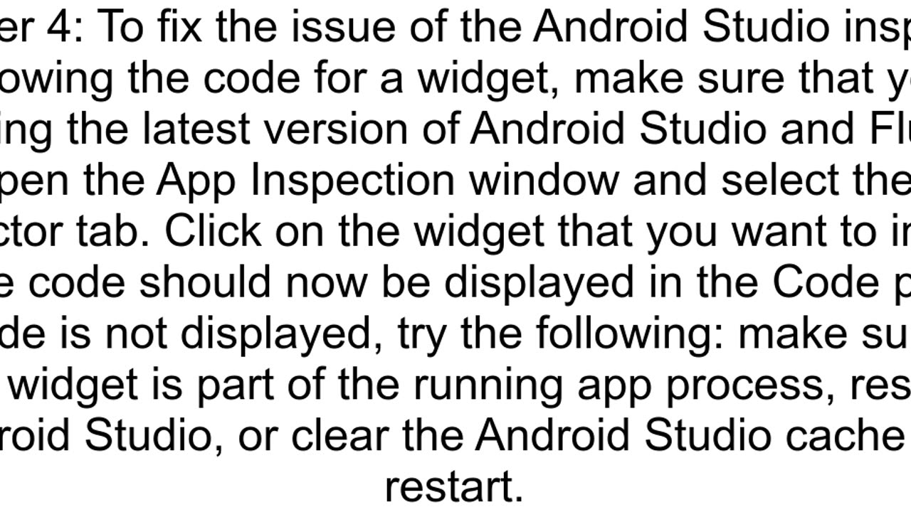 Clicking on a widget with Flutter inspector does not go to the code