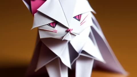 Origami Cat Picture 📄