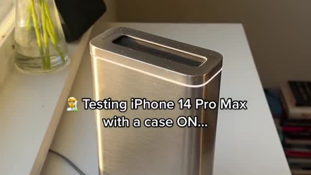 Testing iPhone 14 Pro Max with a case ON