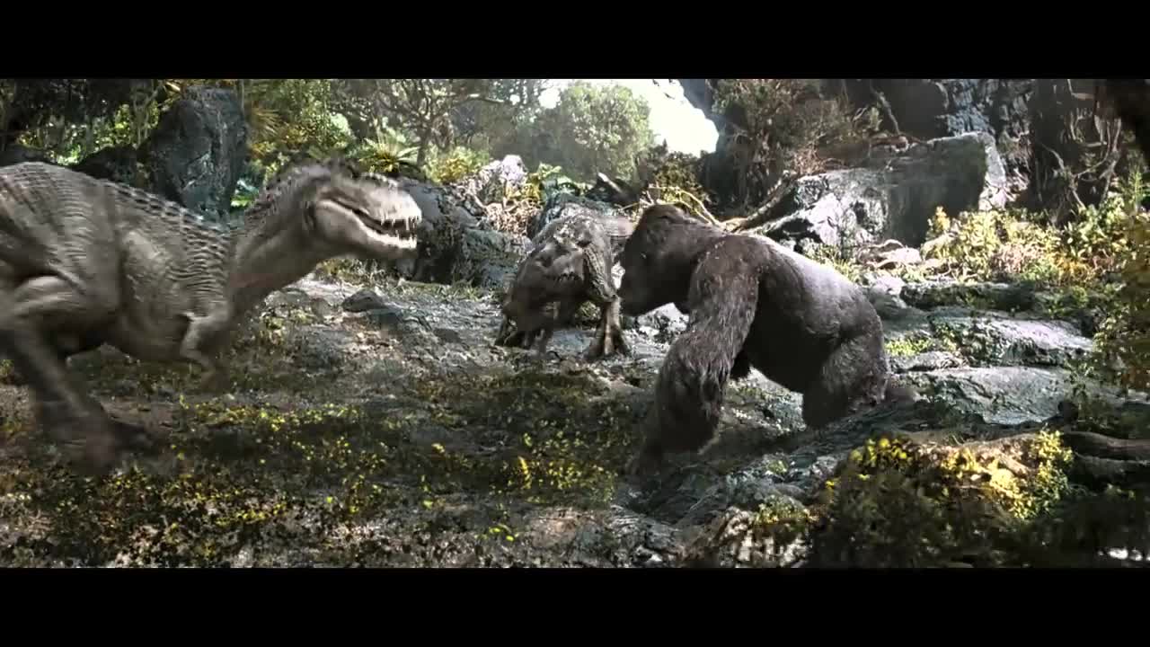 King Kong | V. rex Fight in 4K HDR