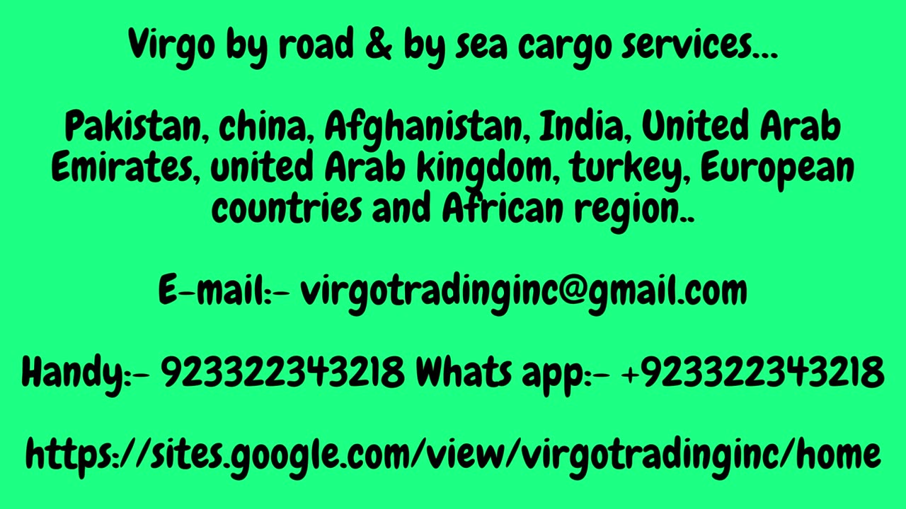 China to Pakistan by road Logistics English long video