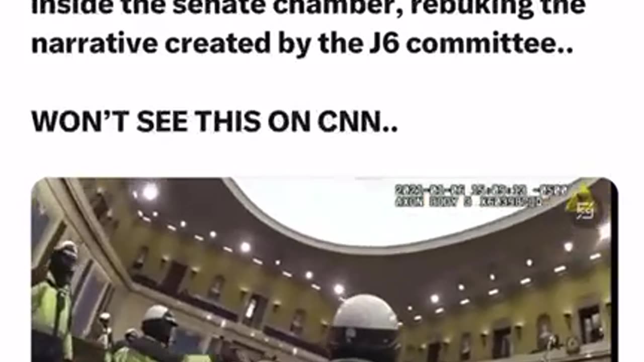 JUST IN NEW BODY CAM FOOTAGE EMERGES FROM INSIDE THE SENATE CHAMBER