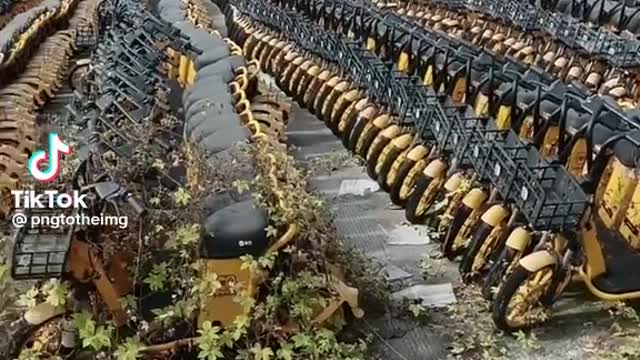 ELECTRIC BIKE GRAVEYARD IN CHINA 🇨🇳- THIS IS WHAT WILL HAPPEN TO YOUR NEW E-CARS ALSO "CLIMATE CHANGE"