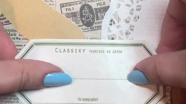 Sage envelope decorating