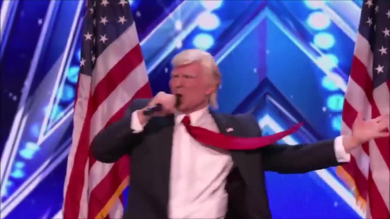 Queen Elizabeth vs donald trump dance show