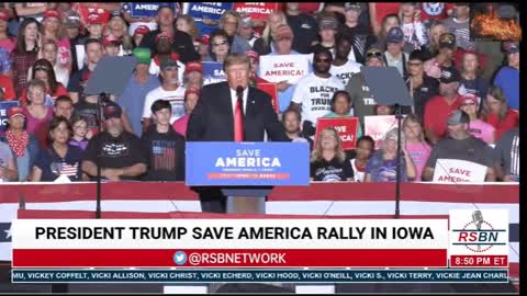 PRESIDENT TRUMP RALLY in Des Moines OCT. 9 2021