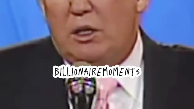 Trump's advice for upcoming millionaires.