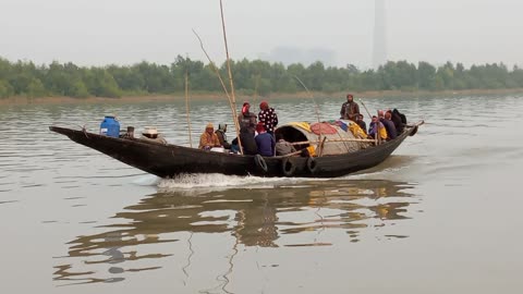 Returning home on Boat