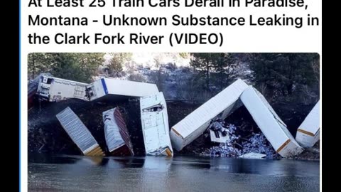 Another freight train derailment this time in Montana, SMH!!!