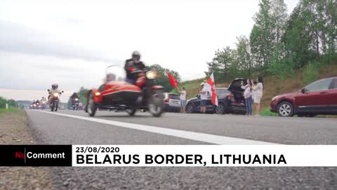 En Lituanie, une chaîne humaine de solidarité avec le Bélarus