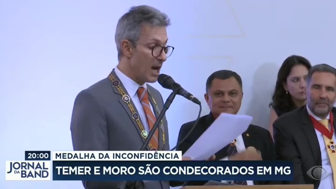 Michel Temer e Moro recebem medalha da inconfidência Mineira - 21/04/2023