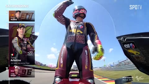 Moto2 LAST LAP & Podium at German GP