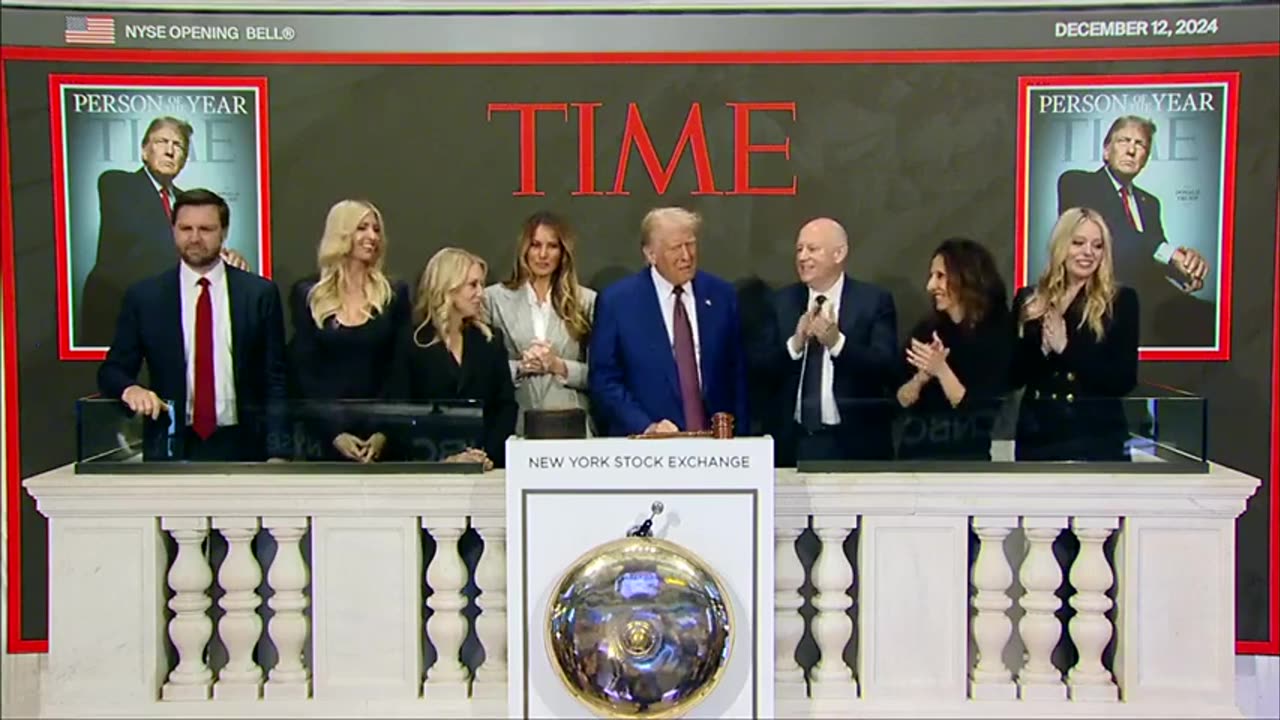 president trump rings bell at the new york stock exchange