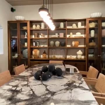 Wooden Chair Marble Table | Dining Table