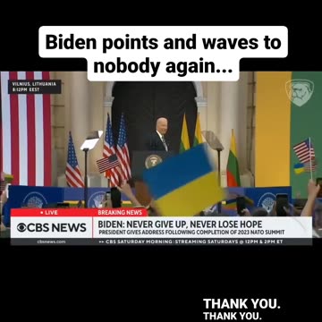 REACT: Biden Waves and Points to Nobody Again...